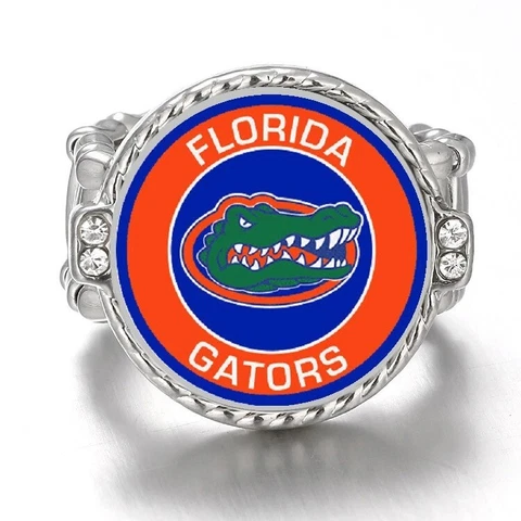 Florida Gators Women's Silver Crystal Accent Ring w Gift Pkg D12 Cover