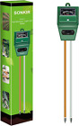 SONKIR Soil pH Meter, MS02 3-in-1 Soil Moisture/Light/pH Tester Gardening Tool &