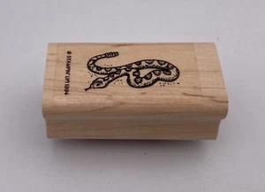 Stampin Up! Sello de goma 1994 animal vida silvestre serpiente reptil serpiente de cascabel - Imagen 1 de 3
