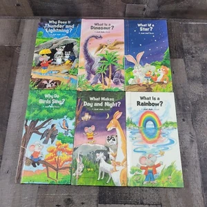 Lot of 6 Vintage "A Just Ask Book" Weekly Reader 1980s Why What Hardcover Set - Picture 1 of 4