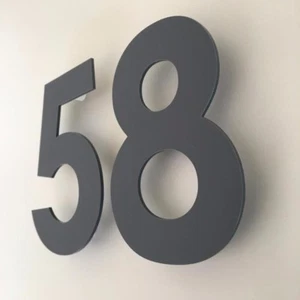 Century Gothic Mat Style Floating House or Office Bespoke Signs in Many Colours - Picture 1 of 10