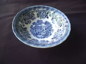 churchill china blue Tonquin pattern cereal bowl england - Picture 1 of 4