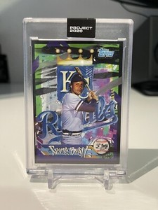 Topps PROJECT 2020 #375 - 1975 George Brett by King Saladeen - Print Run SP/1890