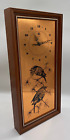 Vintage Copper Wall Kienzle Quartz Clock Etchmasters Great Britain Kitsch Works