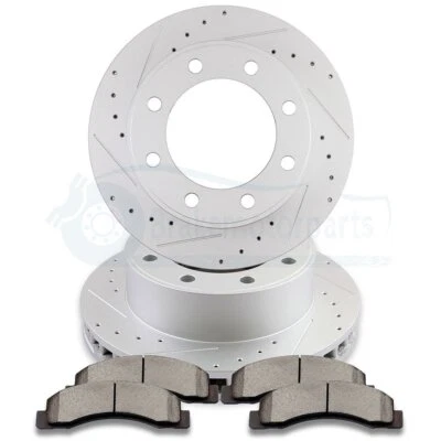 For 1999-2004 Ford F-250 Super Duty F-350Front Brake Rotor And Ceramic Pads - Imagem 1 de 4