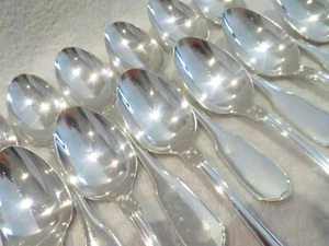 French 950 silver Minerve 12 soup spoons Christofle Versailles pattern - Picture 1 of 11