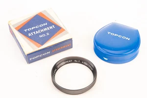 Topcon Close Up Macro Attachment No 2 49mm Vintage Original Box & Case MINT V10 - Picture 1 of 5