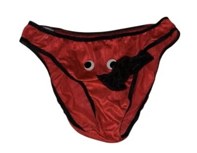 Ropa interior de nailon satinado segunda piel roja brillante Undercover Wear para hombre talla única Foto 1 de 4