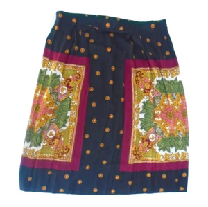 Vintage Melrose Damen 100 % Viskose Rock Größe 20 Mehrfarbig - Bild 1 von 3