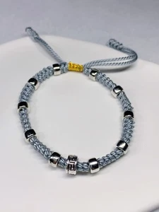Handmade Knots Lucky Rope Bracelet Men Tibetan Buddhist Love Adjustable Bangle - Picture 1 of 6