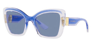 Dolce & Gabbana Women's DG6170-335072 Fashion 53mm Blue Glitter Sunglasses