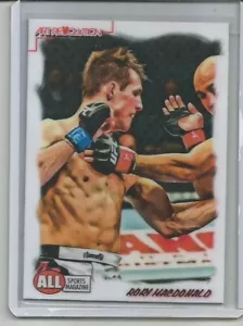 2014 RORY MACDONALD UFC 3/3 ORIGINAL PRINT ART REVOLUTION ART SKETCH CARD - Picture 1 of 2