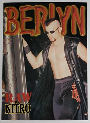 Revista de lucha libre de doble cara Rick Steiner & Berlyn ALEX WRIGHT página pinup wcw Foto 1 de 2