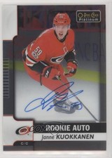 2017-18 O-Pee-Chee Platinum Autos 2018-19 Update Janne Kuokkanen Rookie Auto RC