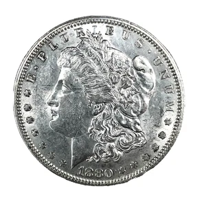 1880 Morgan Dollar  AU/UNC. 90% Silver $1 US Coin Collectible#1207 - Picture 1 of 5