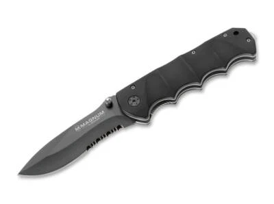 BOKER MAGNUM® Black Spear Pocket Knife 3.94" Blade 440A Aluminum Handle 01RY247 - Image 1 of 4