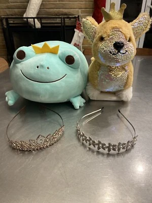 Princess Pack: Princess Frog, Princess Corgi With Reversible Sequins, 2 Tiaras - Image 1 of 4