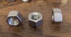 (60 Pcs) 3/8-16 Finished Hex Nuts In 316 Stainless Steel - Picture 1 of 2