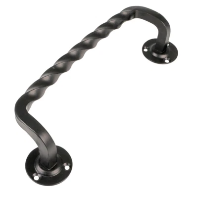 Black Handle Door Handle Antique Retro Surface-mounted Handle 253 mm - Image 1 of 3