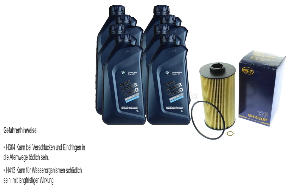 für BMW Motoröl 8l SCT Ölfilter SH 430 P 5er Touring E39 E34 8er E31 7er E32 E38 - Bild 1 von 4