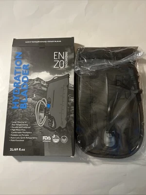Vejiga de hidratación Enzo innovations 2L sin BPA gris termoplástico poliuretano Foto 1 de 4