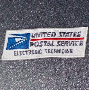 OFICINA DE CORREOS DE Estados Unidos *** técnico electrónico *** Parche bordado de tela - Imagen 1 de 2