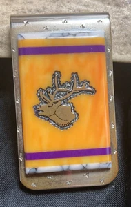 Yellowhorse Nickel Silver Elk Head Money Clip - Picture 1 of 2