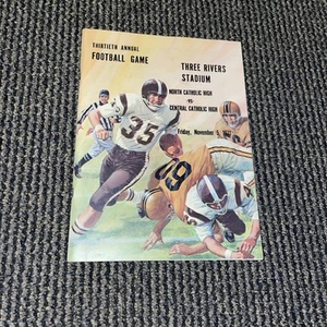Pittsburgh Central Catholic vs North Catholic HS Football 1971 Programm - Bild 1 von 2