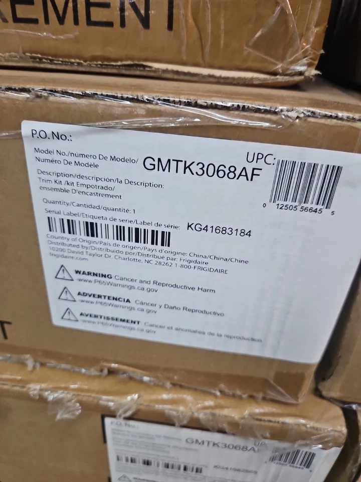 Frigidaire GMTK3068AF 30"" Acero Inoxidable Galería Microondas Trim Kit Nuevo Foto 1 de 1