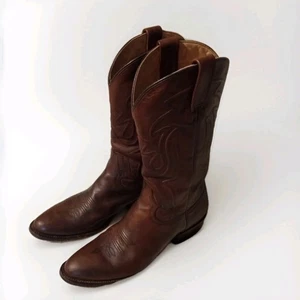 Hombres Talla 9D Stetson Vaquero Marrón Botas Occidentales Hechas a Mano México  - Imagen 1 de 17