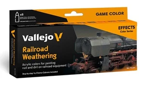Vallejo 70264 RAILROAD WEATHERING BY CHEMA CABRERO acrílicos 8 botellas 18 ml - Imagen 1 de 3