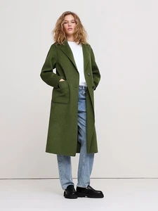BANANA REPUBLIC Oversized Double Faced Top Coat  | Leafy Green XS #608126 NEW - Picture 1 of 5