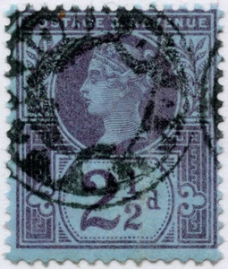 GB QV 1887 BALTASOUND POSTBEUTEL SIEGELSTEMPELUNG auf JUBILÄUM 2 1/2d UNST SHETLAND - Bild 1 von 2