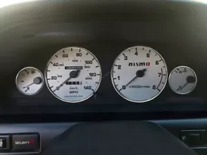 For Nissan Maxima A32 1995-1999 Chrome Cluster Gauge Dashboard Rings Speedo Trim - Picture 1 of 7