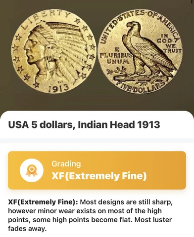 1913-S $5 Gold Indian Head, Half Eagle, Better Date, Tough In All Grades Cover