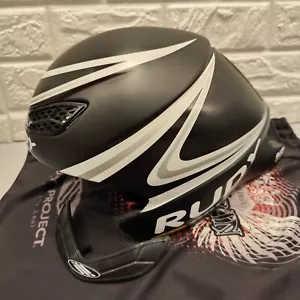 Rudy Project Wingspan Black White Aero Triathlon Helmet with Bag Inserts 54-59cm - Picture 1 of 22