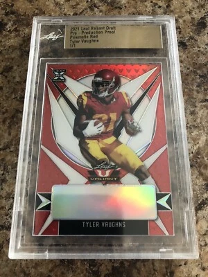 2021 leaf valiant draft pre production proof Tyler Vaughns 1 of 1  - Image 1 of 2