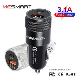 For LG K92 K51 5G Stylo 6 5 G8 G7 V60 V50 V40 ThinQ USB+Type-C Car Charger Dual - Picture 1 of 72
