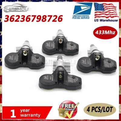 4X New 36236798726 TPMS Tire Pressure Sensor For Mini Cooper BMW 328i 528i 535i - Image 1 of 4