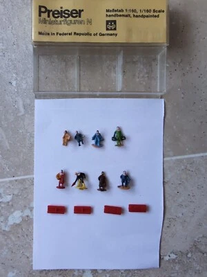 Preiser N personnage 8 Figurine + Box 9010 - Imagen 1 de 4