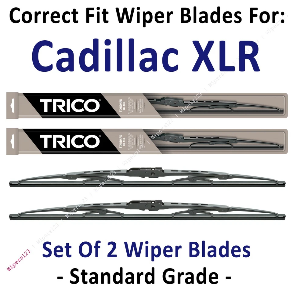 Paquete de 2 escobillas limpiaparabrisas estándar - aptas para Cadillac XLR 2004-2009 - 30200x2 Foto 1 de 1
