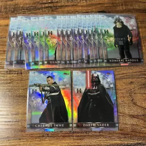 2018 Topps Star Wars Finest Rogue One Insert ¡Juego completo! RO-1 a RO-20 ¡COMO NUEVO! - Imagen 1 de 3