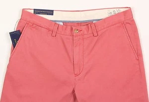 Men's POLO RALPH LAUREN Pink Red Cotton Pants 34x30 34 NEW NWT Classic Fit  - Picture 1 of 5