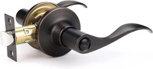 Mengico 10 Pack Door Handle,Oil Rubbed Bronze Interior Door Lock,Bedroom Door... - Picture 1 of 6