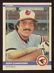 Tarjeta de béisbol Fleer #10 John Lowenstein 1984 MLB Baltimore Orioles Outfielder - Imagen 1 de 2