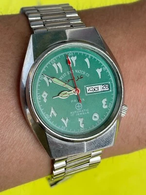 Vintage West End Watch Co Prima Automatic Arabic Dial Swiss Men's Watch - Image 1 of 4