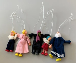 Vintage Fantasy Puppet Theater 5 JAS Puppets Czechoslovakia - Picture 1 of 8