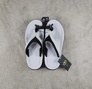 Athletic Works Damengröße 11 Hightail Zehentrenner-Flip-Flops weiß neu mit Etikett - Bild 1 von 10