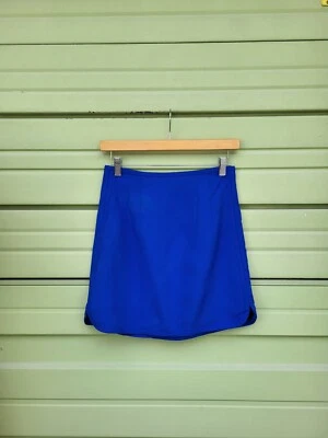 ZARA MUJER FALDA AZUL MINI EFECTO SATINADO TALLA XS #B1903 Foto 1 de 4