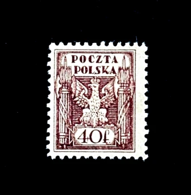 Sello POLONIA - 1922 Eagle 40f Sn 173 como nuevo OG HR r20 Foto 1 de 2